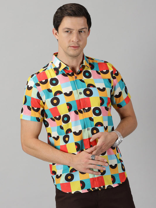 Abold Design Rayon Printed Half Sleeves Shirt